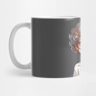 Cartoon Style Portrait - Woman Doctor/Scientist/Lab Worker Mug